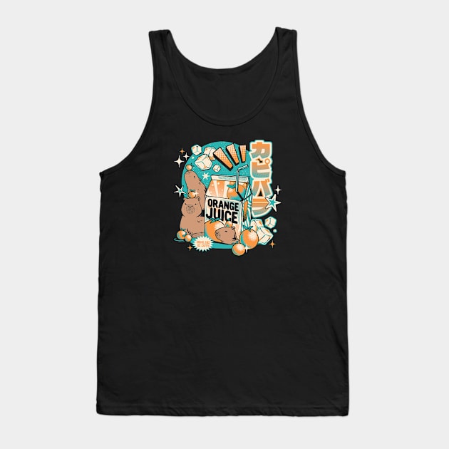 Capybara Japanese Orange Juice by Tobe Fonseca Tank Top by Tobe_Fonseca